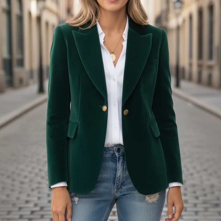 Blazer Donna Elegante Tessuto Ufficio