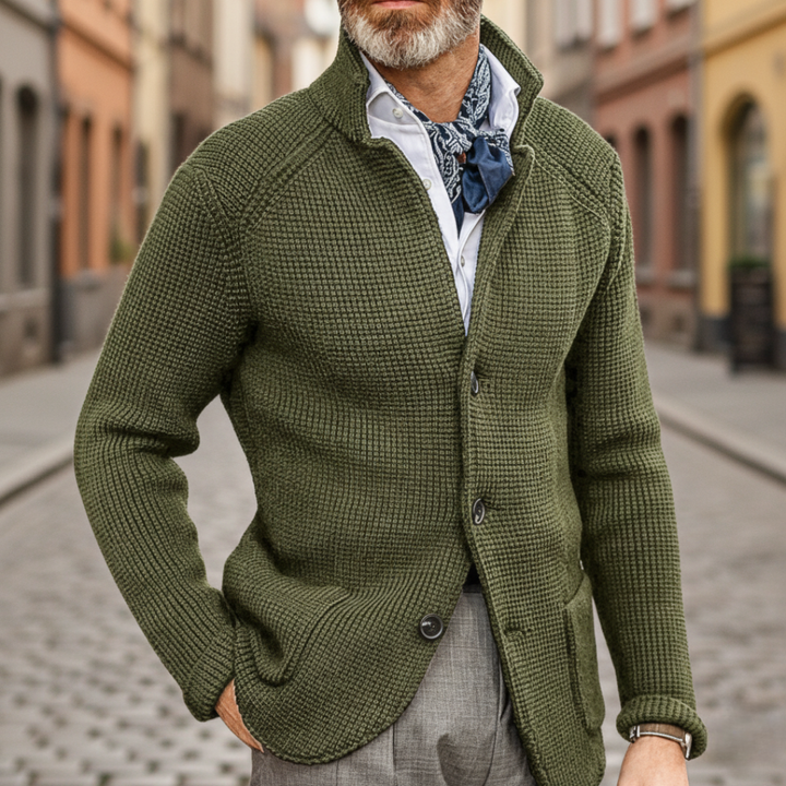 Cardigan Uomo Invernale Maglione Con Bottoni
