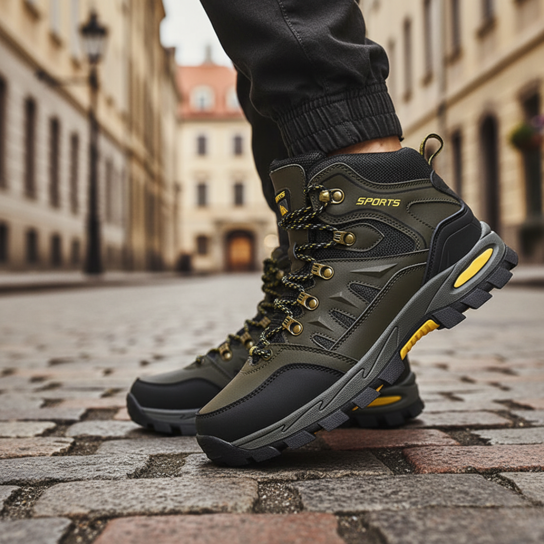Wasserdichte Herren-Wanderschuhe mit Schnürsenkeln