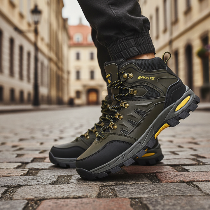 Wasserdichte Herren-Wanderschuhe mit Schnürsenkeln