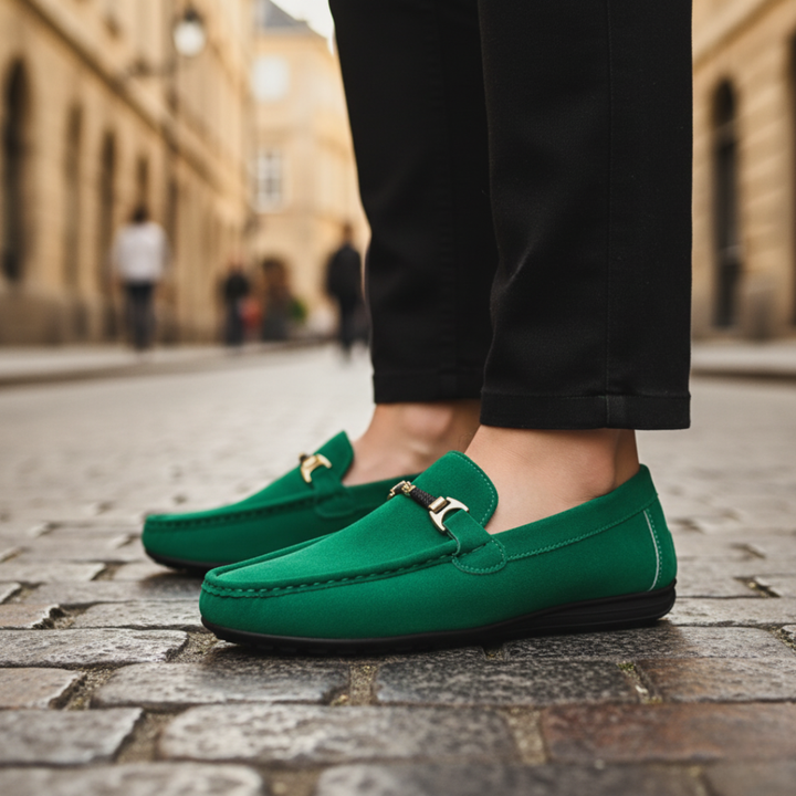 Mocassini Uomo in Pelle con Fibbia Disponibili