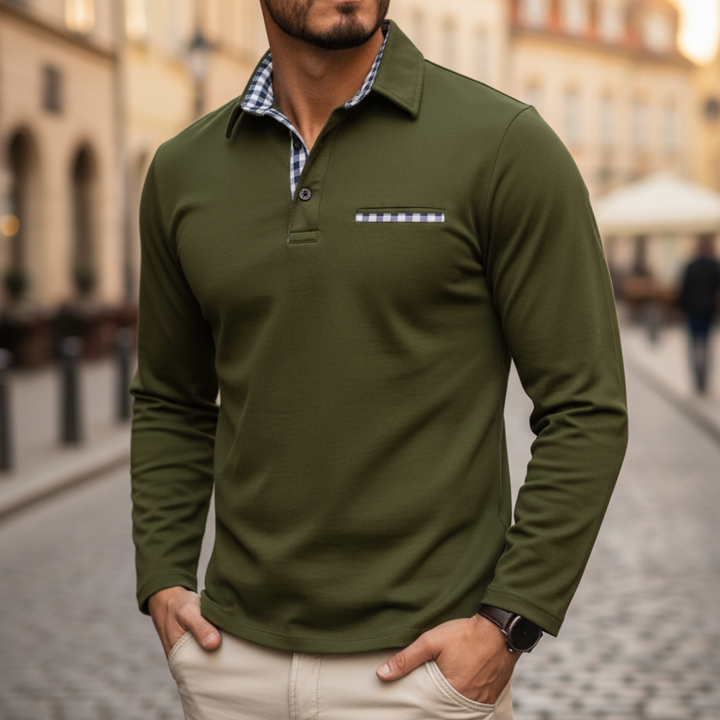 Polo uomo lunga manica