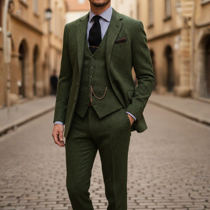 Completo Uomo Elegante Giacca Pantaloni Gilet