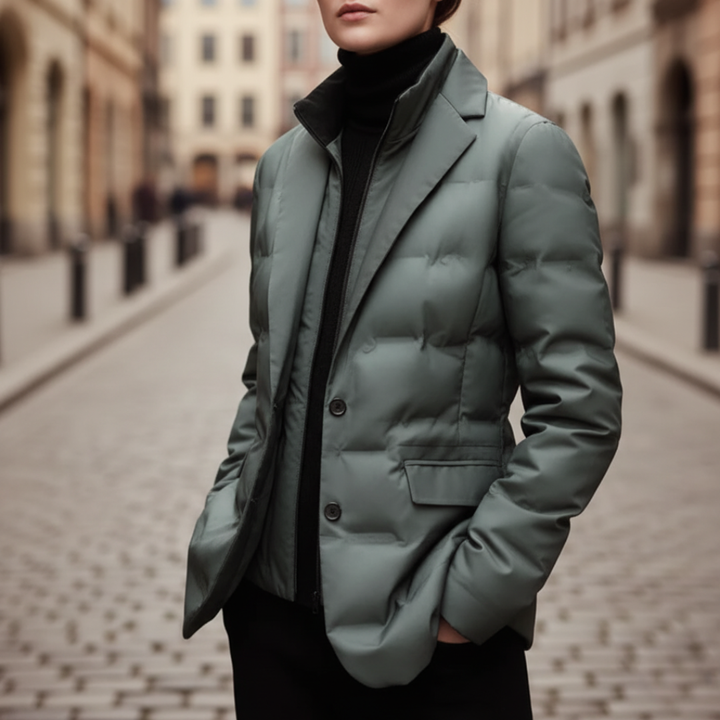 Giacca Piumino Donna in Nylon Collo Alto