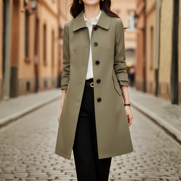 Trench Donna Corto Poliestere Classico