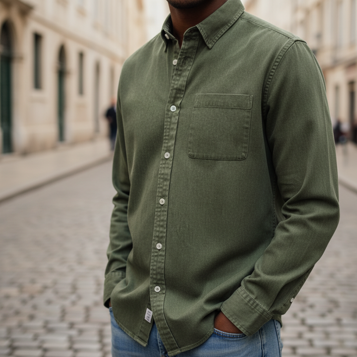 Herrenhemd mit Brusttasche