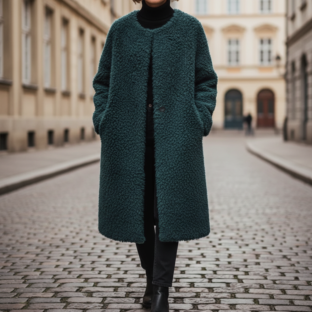 Cappotto donna in pelliccia sintetica