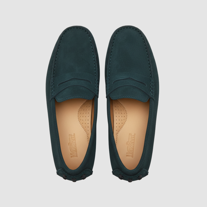 Mocassini uomo in pelle scamosciata