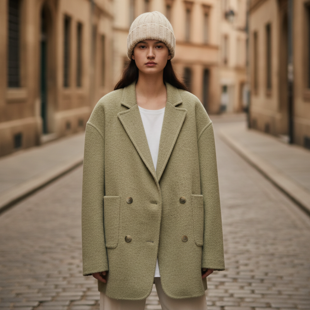 Giacca Donna Tessuto Caldo Collo Classico