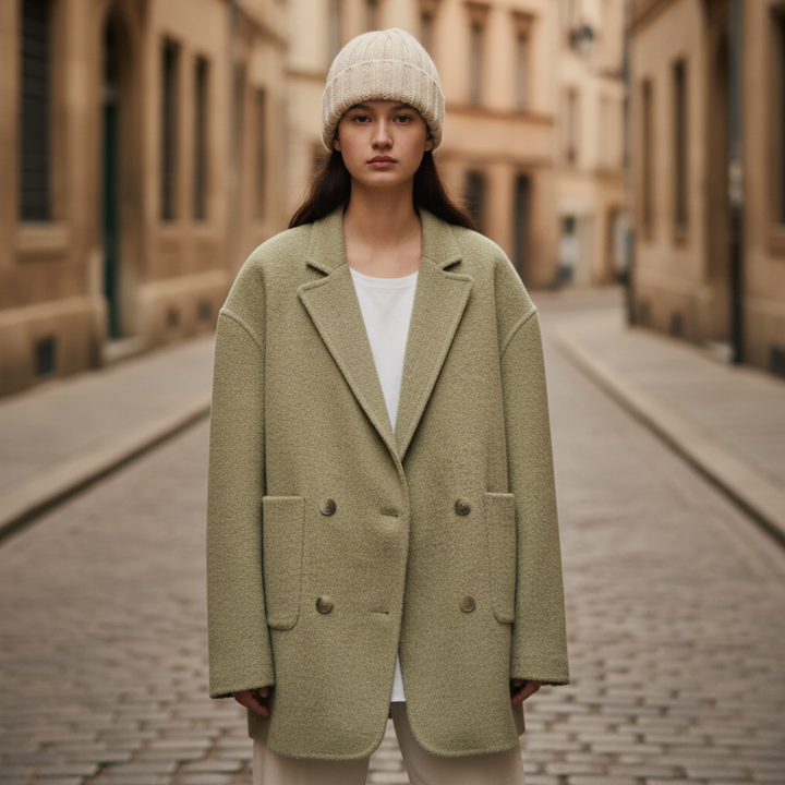 Giacca Donna Tessuto Caldo Collo Classico