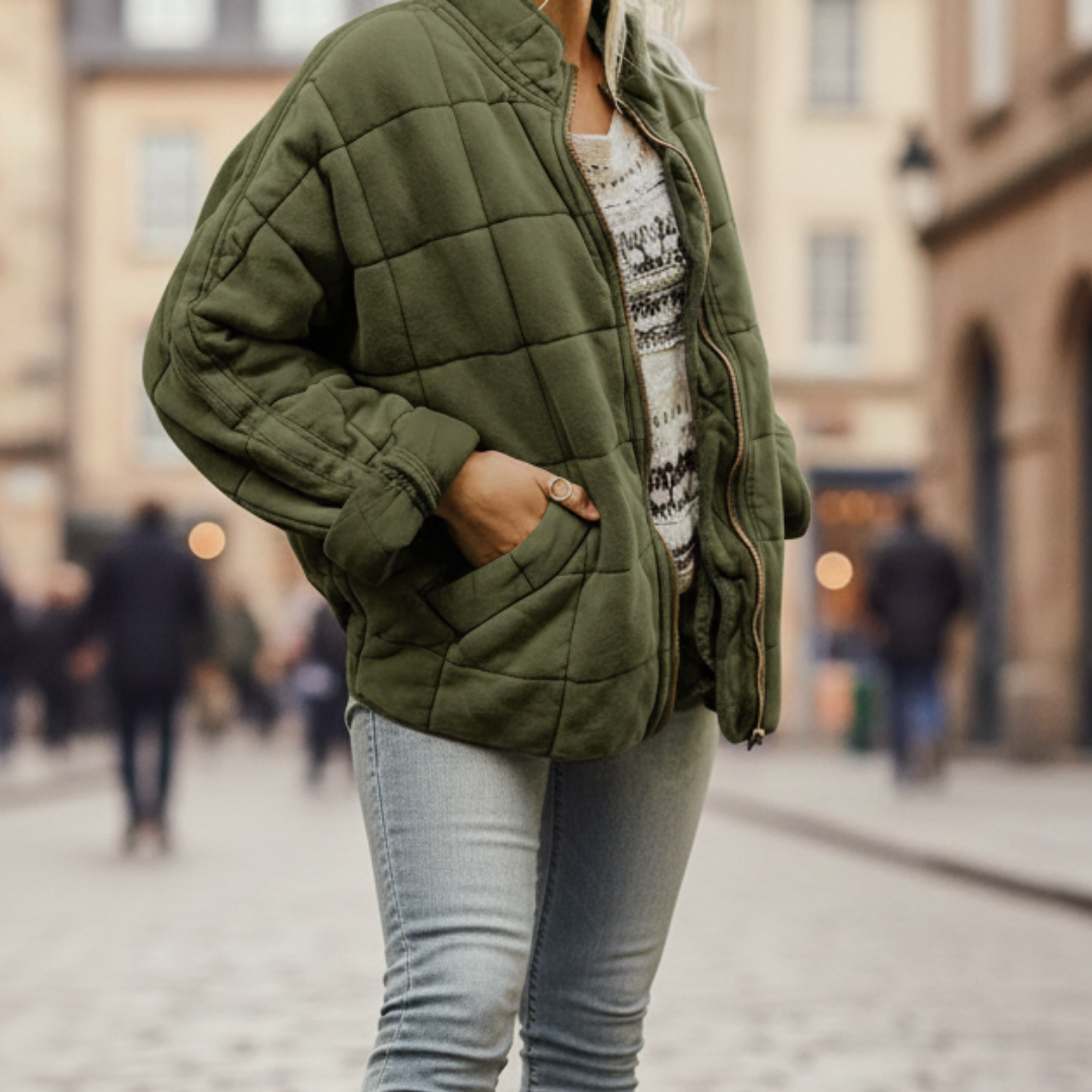 Giacca Donna Imbottita con Zip