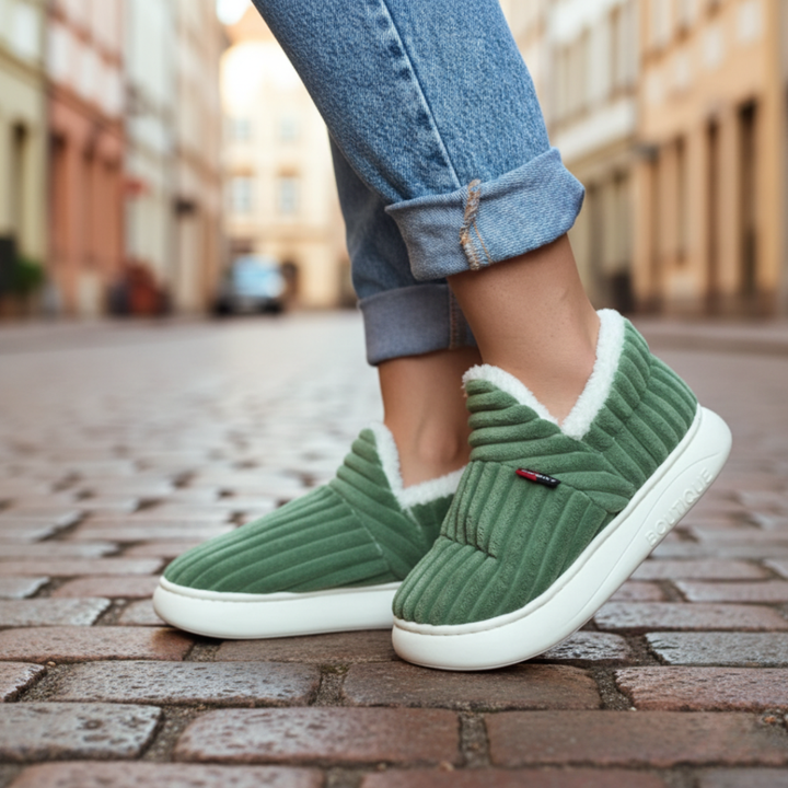 Pantofole unisex con pelo sintetico