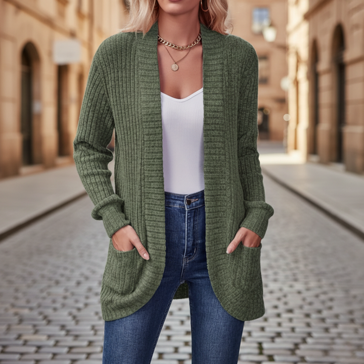 Cardigan Donna in Maglia con Tasche Disponibile