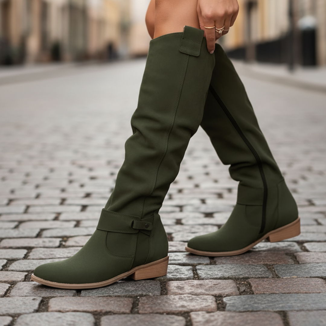 Stivali Donna in Ecopelle con Zip