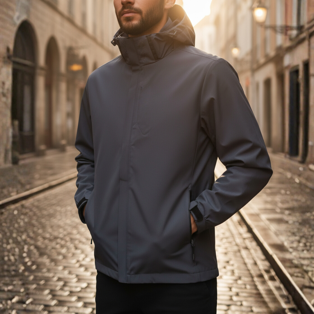 Giacca outdoor da uomo resistente all'acqua traspirante