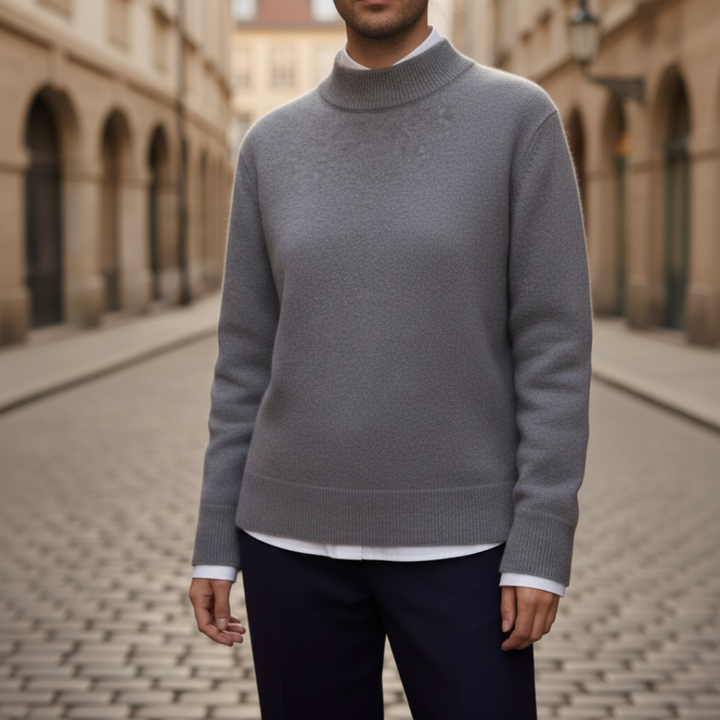 Maglione da uomo a collo alto