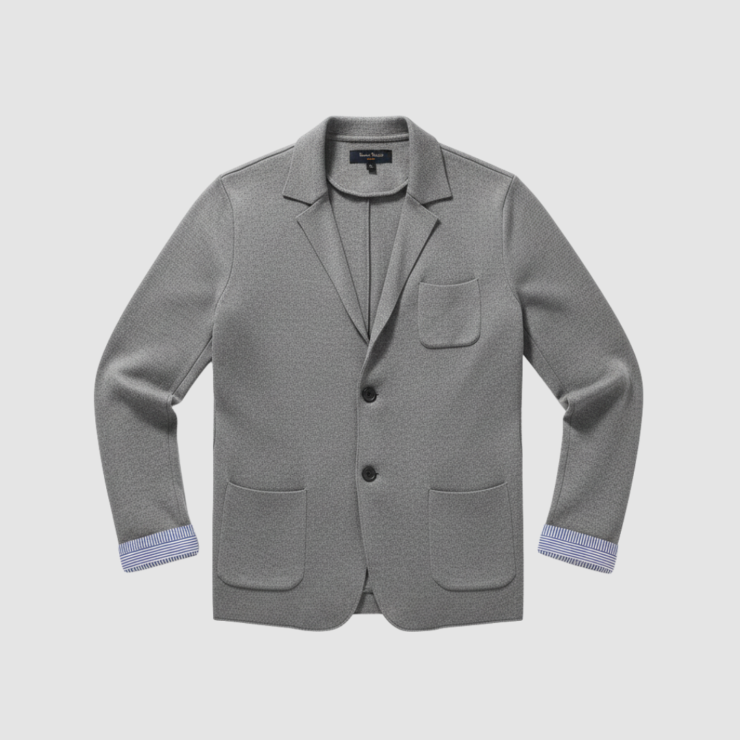 Blazer in maglia da uomo a due bottoni