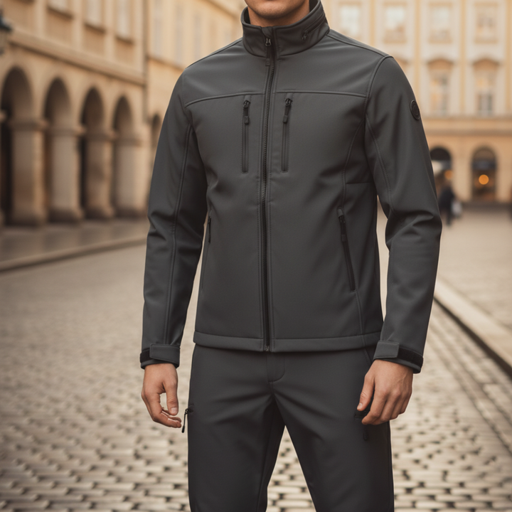 Set Outdoor Uomo Softshell Antivento