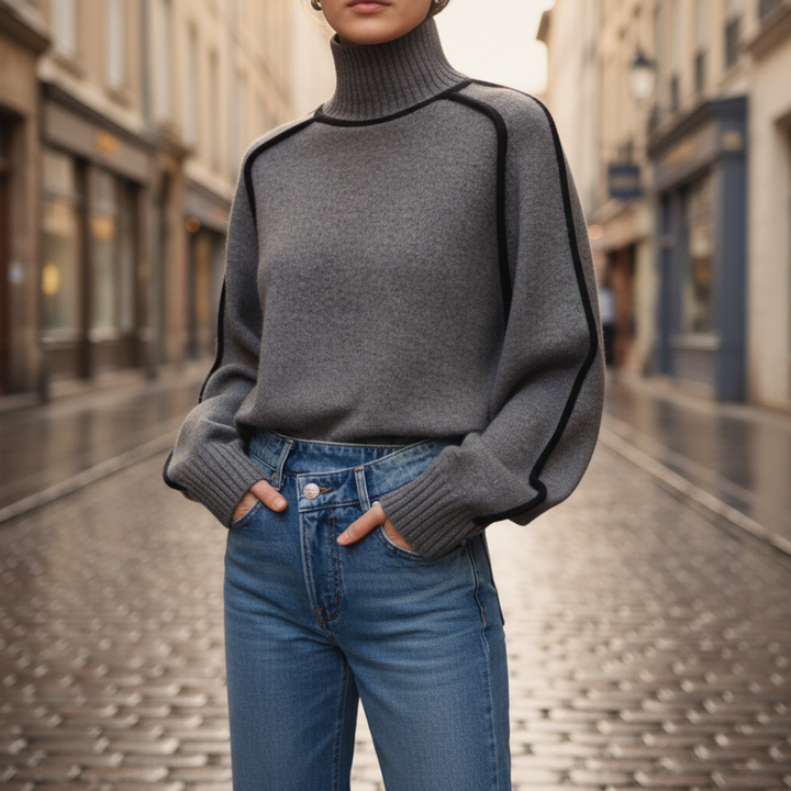 Maglione a collo alto per donna