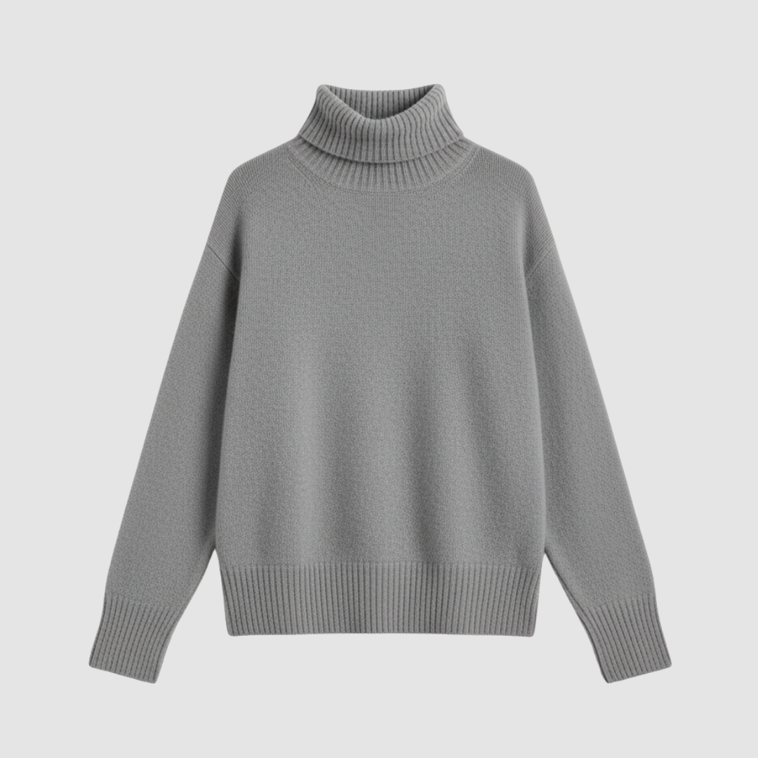 Maglione dolcevita da donna in cashmere