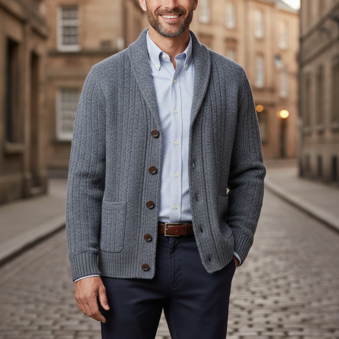 Cardigan Uomo con Bottoni