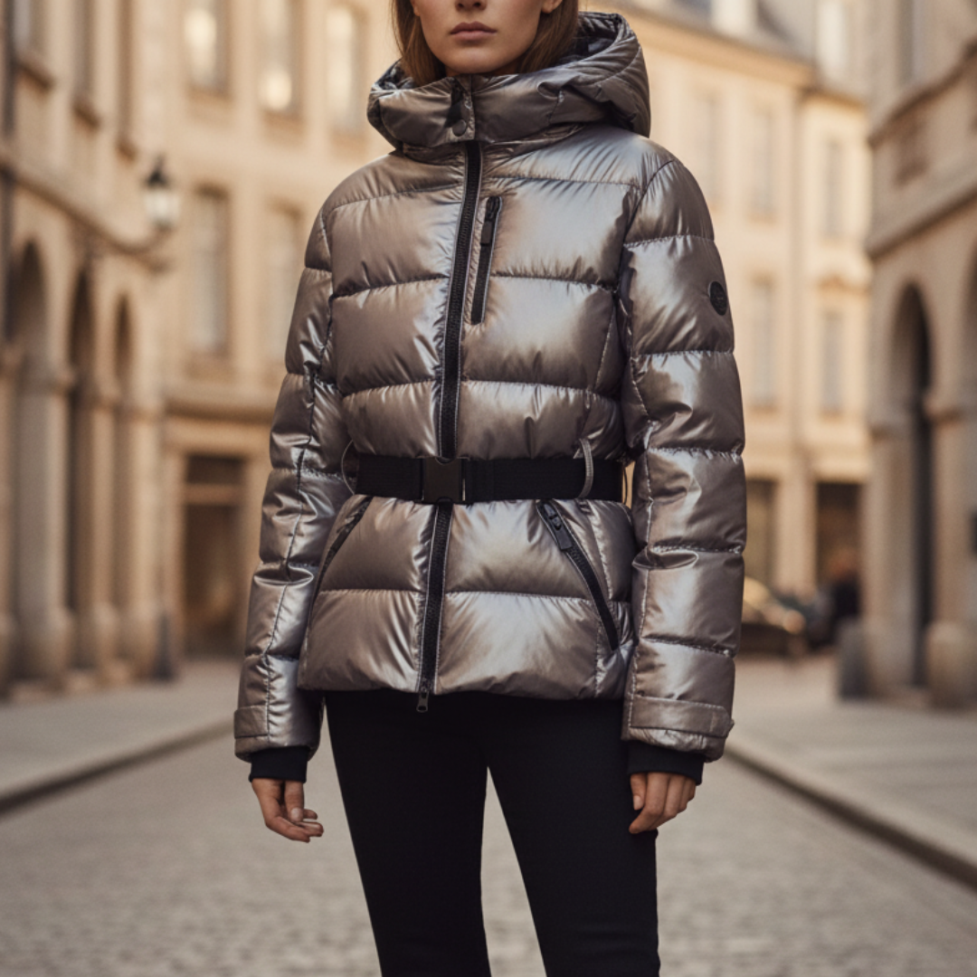 Giacca Invernale Donna Piumino Imbottito con Cappuccio
