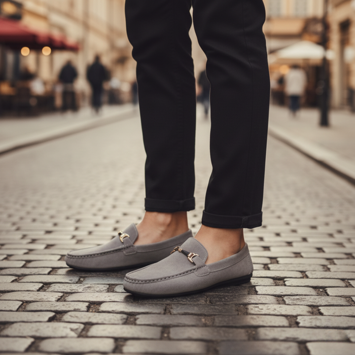 Mocassini Uomo in Pelle con Fibbia Disponibili