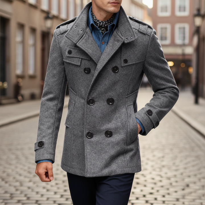 Cappotto Uomo Doppiopetto in con Bottoni