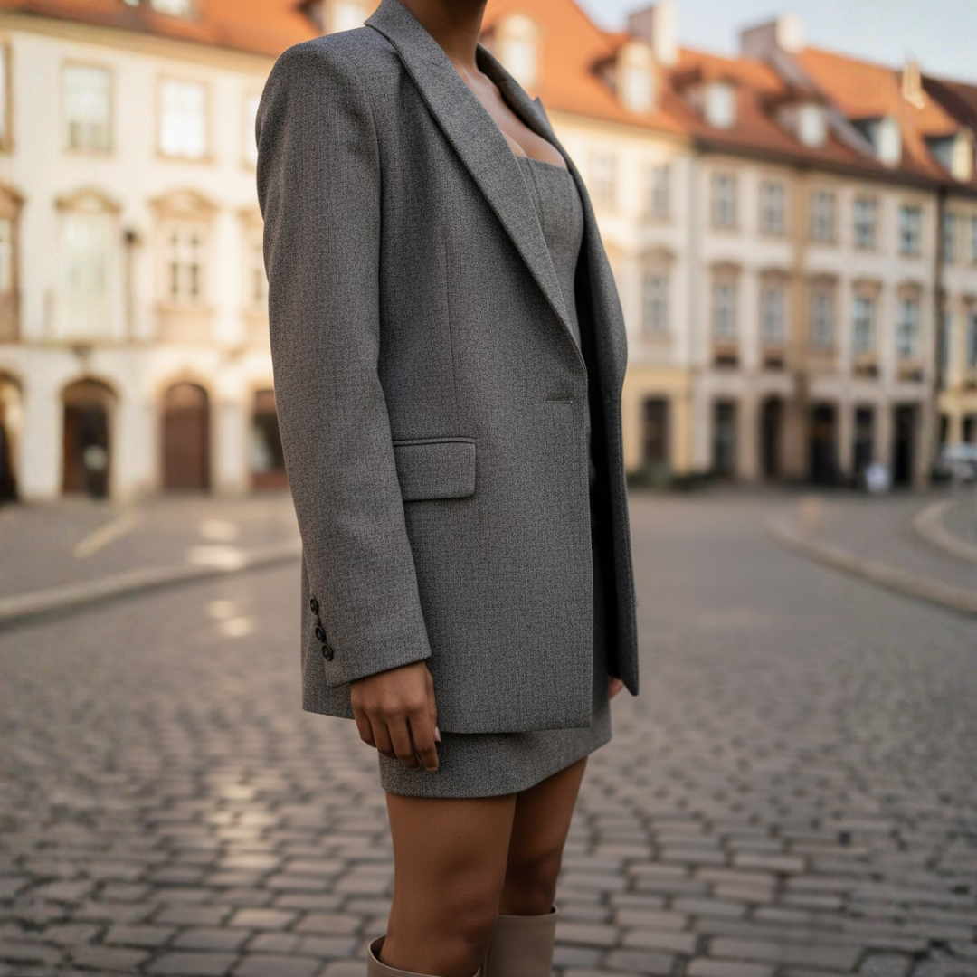 Completo Donna 3 Pezzi in Tessuto Strutturato