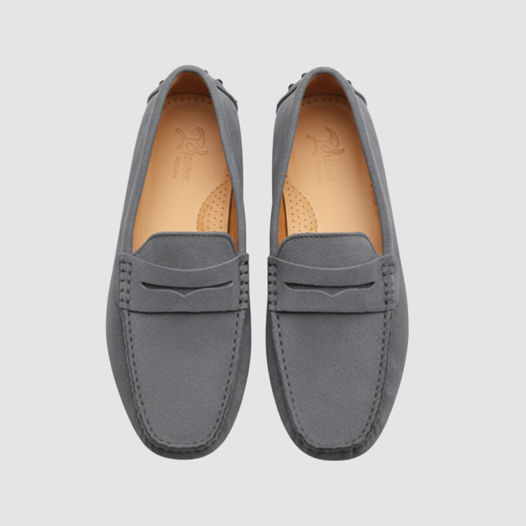 Mocassini uomo in pelle scamosciata