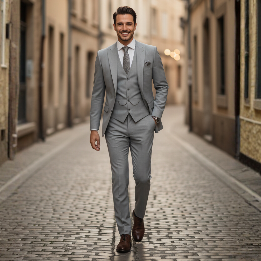 Completo Uomo Giacca Pantaloni Slim Fit