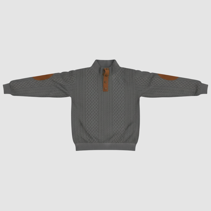 Blazer in maglia da uomo casual monopetto