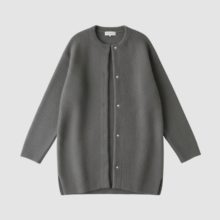 Cardigan lungo da donna in maglia