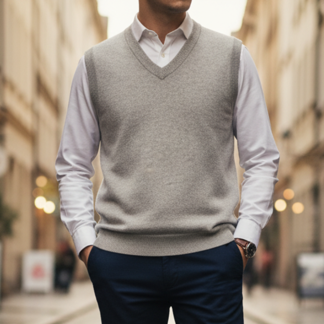 Gilet Uomo con Collo a V