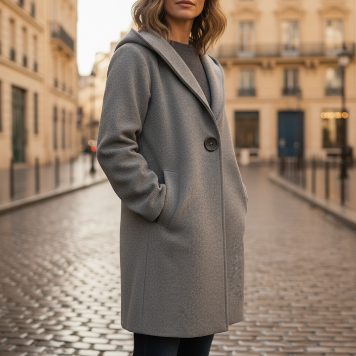 Giacca Donna con Cappuccio in Tessuto Resistente