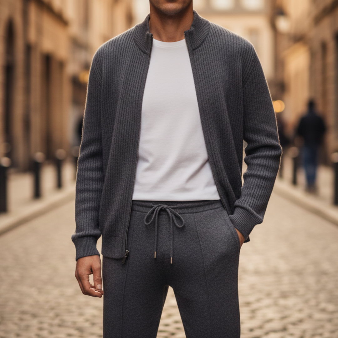 Set Tuta Uomo in Filato Morbido