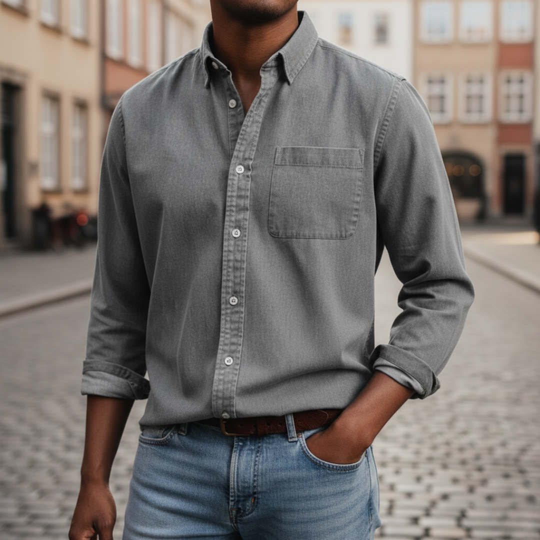 Herrenhemd mit Brusttasche