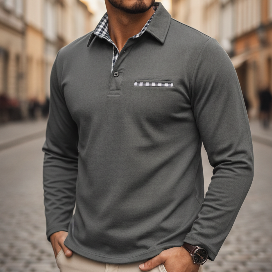 Polo uomo lunga manica