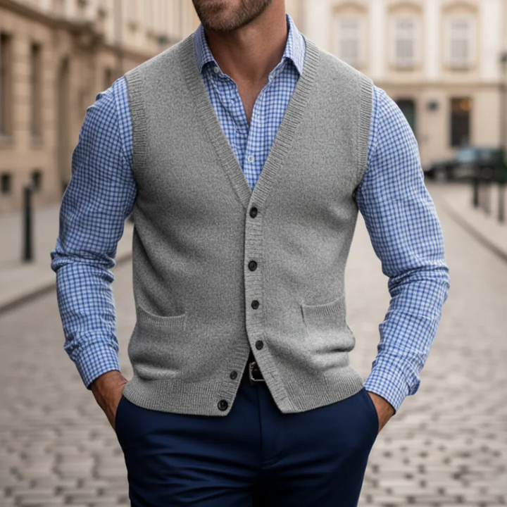 Gilet da Uomo con Bottoni