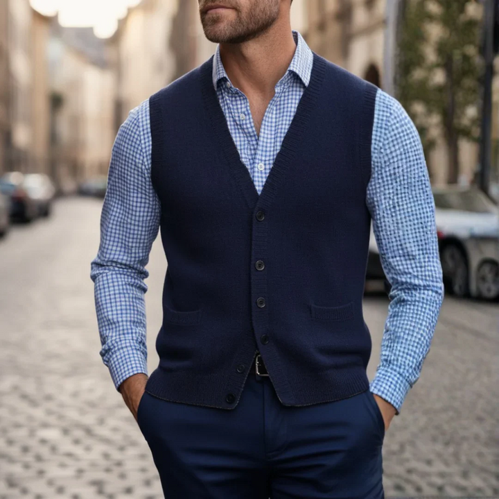 Gilet da Uomo con Bottoni