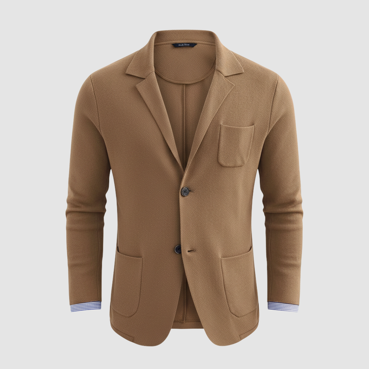 Blazer in maglia da uomo a due bottoni