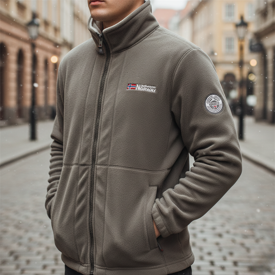 Giacca Uomo Fleece con Zip Invernale
