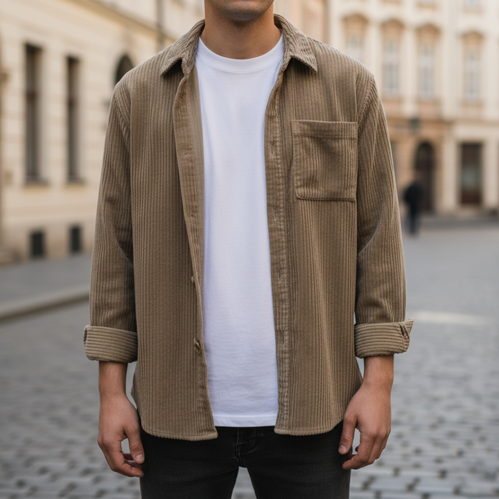 Camicia Uomo a Righe Casual