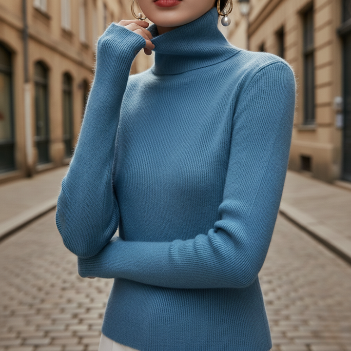 Maglione donna girocollo in materiale morbido