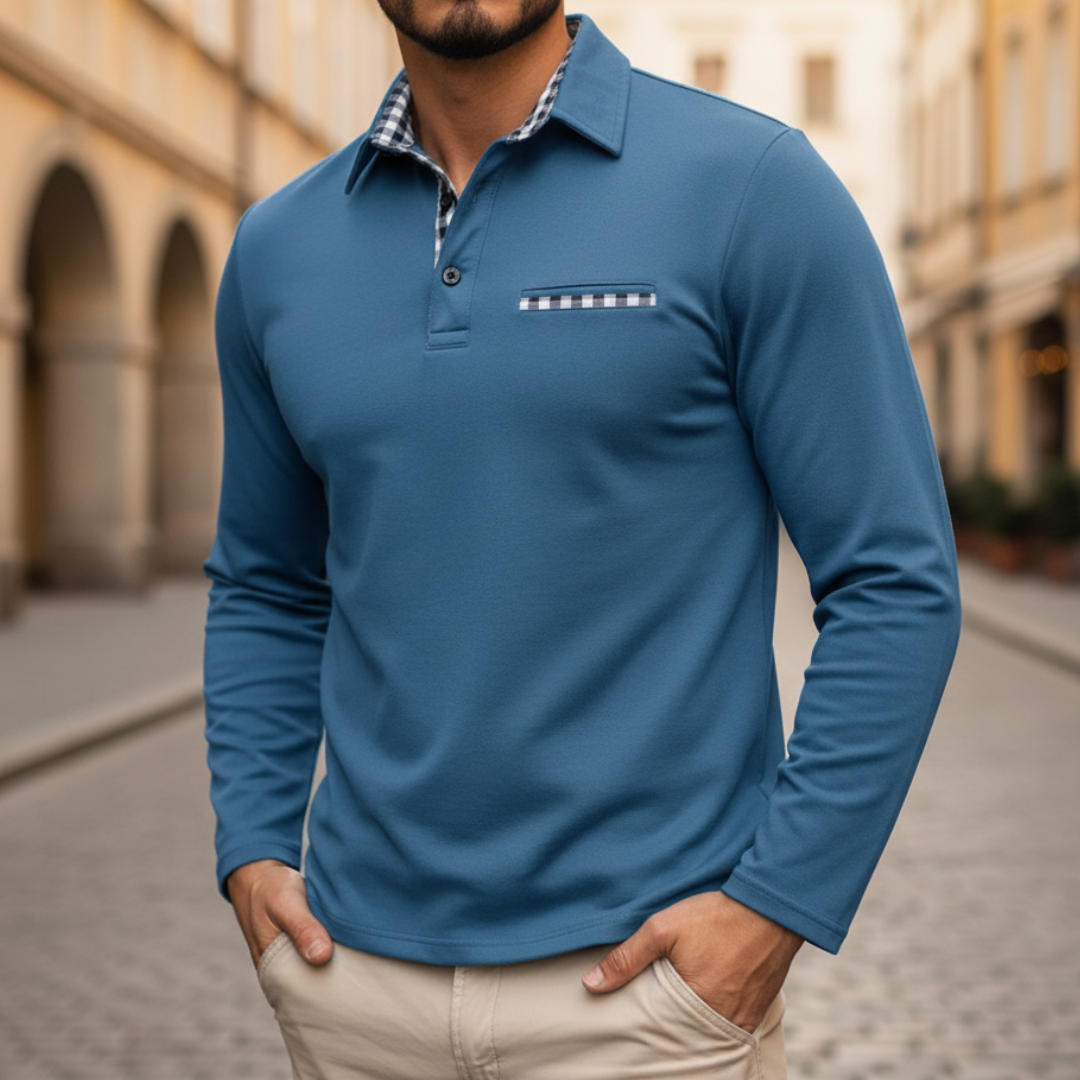 Polo uomo lunga manica