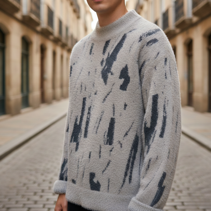 Maglione da uomo con collo alto