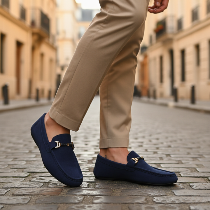 Mocassini Uomo in Pelle con Fibbia Disponibili