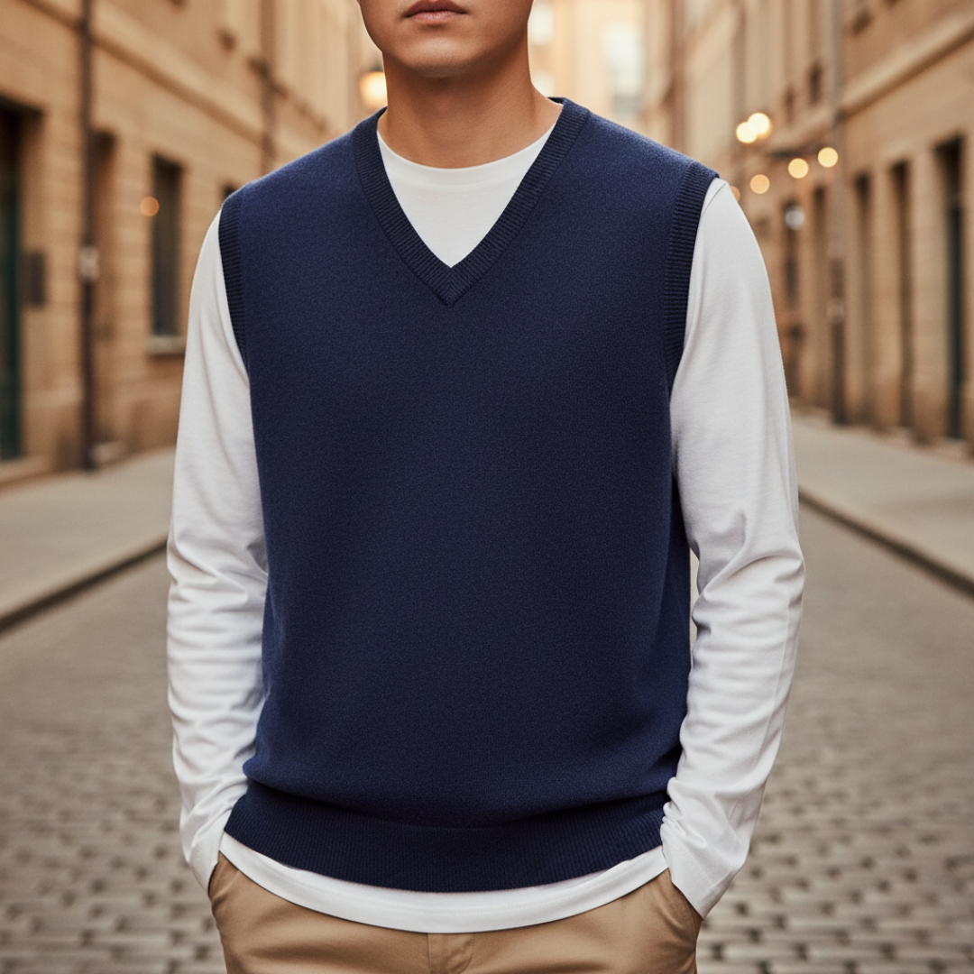 Gilet Uomo con Collo a V