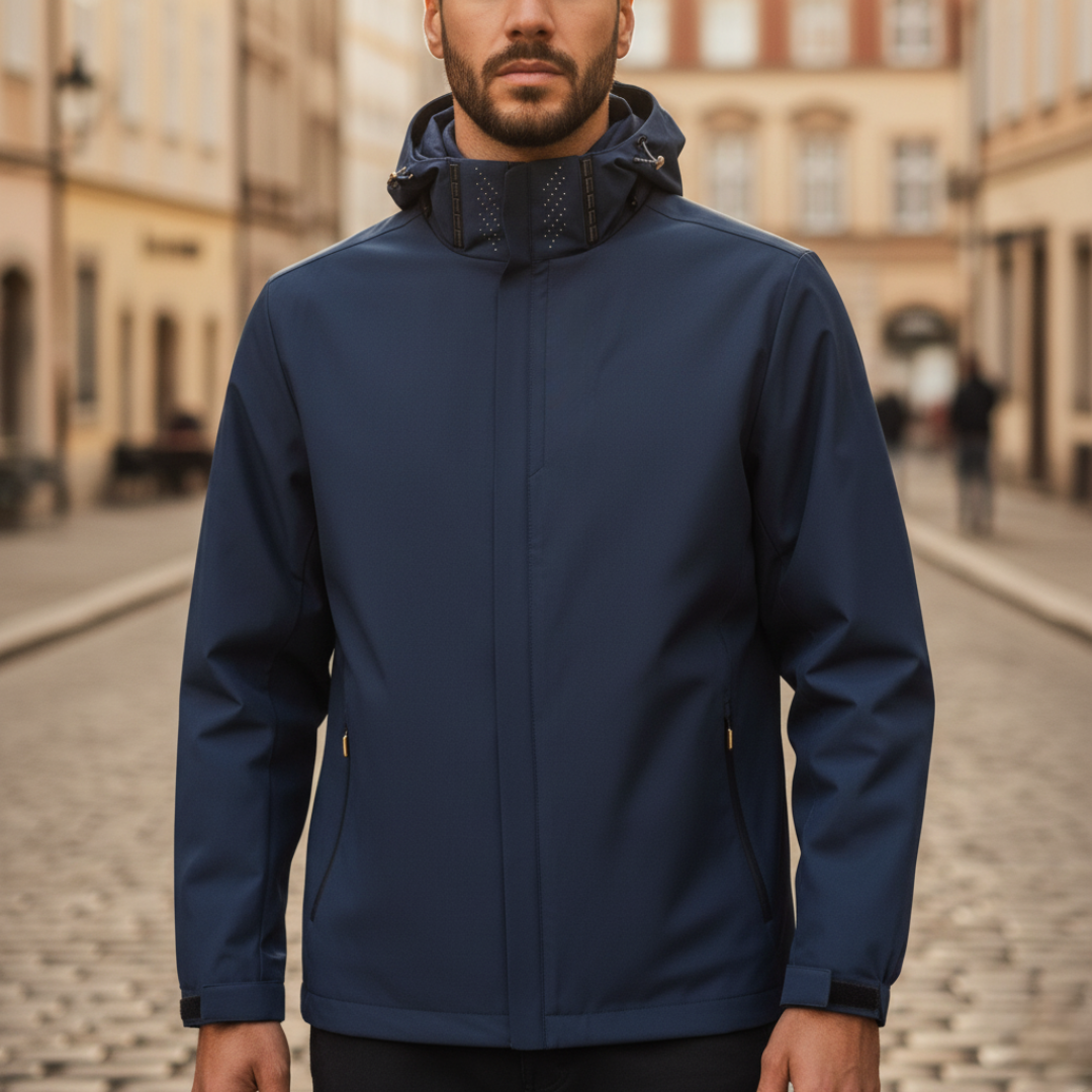 Giacca outdoor da uomo resistente all'acqua traspirante