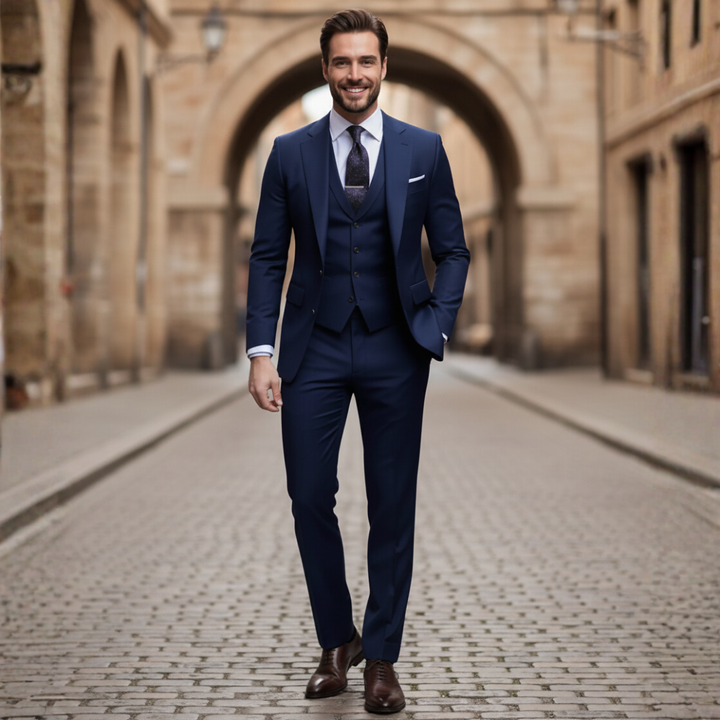 Completo Uomo Giacca Pantaloni Slim Fit